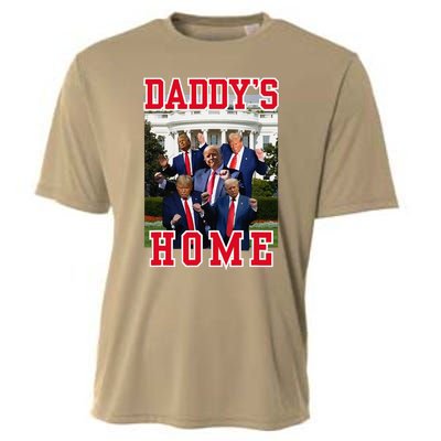 Trump Dance DaddyS Home Trump Dancing At White House Funny Cooling Performance Crew T-Shirt