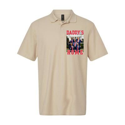 Trump Dance DaddyS Home Trump Dancing At White House Funny Softstyle Adult Sport Polo