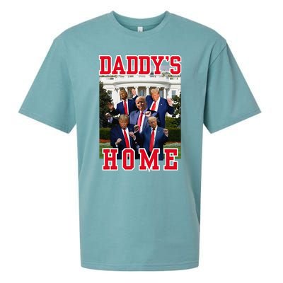 Trump Dance DaddyS Home Trump Dancing At White House Funny Sueded Cloud Jersey T-Shirt