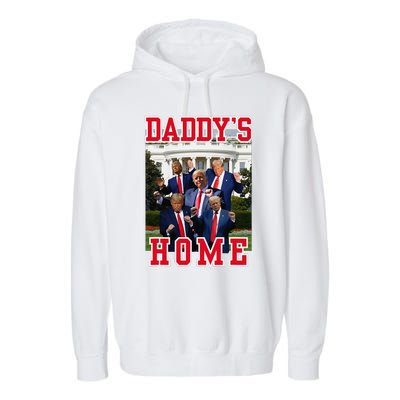 Trump Dance DaddyS Home Trump Dancing At White House Funny Garment-Dyed Fleece Hoodie