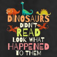 Teacher Dinosaurs Didn't Read Look What Happened To Them 7 Panel Mesh Trucker Snapback Hat