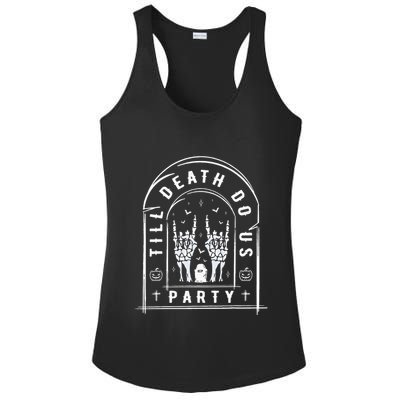 Till Death Do Us Party For Bachelor Halloween Gifts Ladies PosiCharge Competitor Racerback Tank