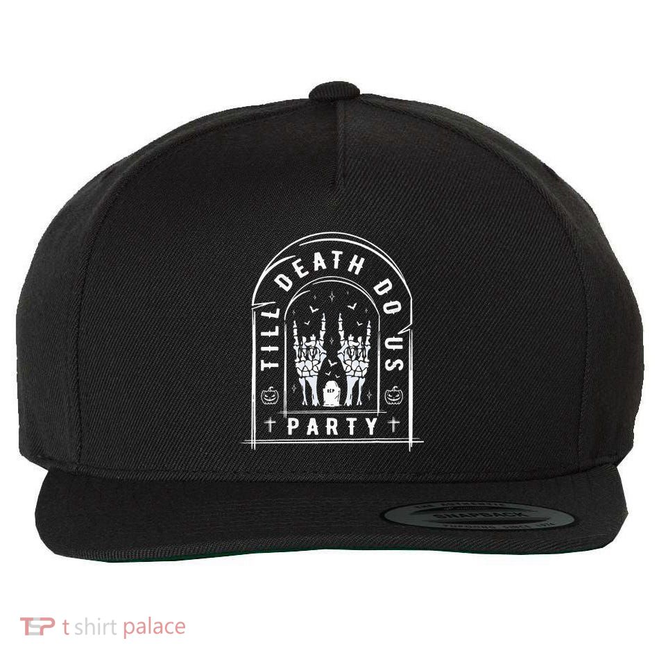 Till Death Do Us Party For Bachelor Halloween Gifts Wool Snapback Cap