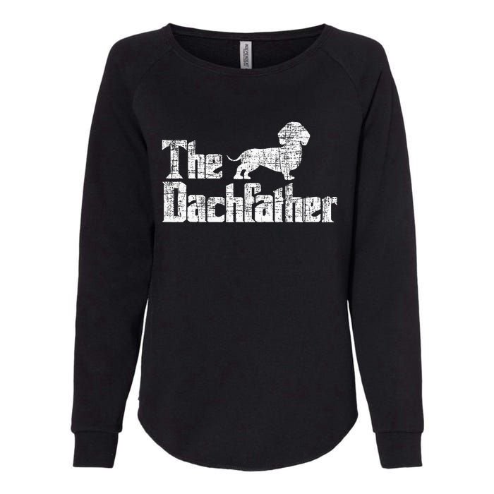 The Dachfather Dachshund FatherS Day Pet Dog Lover Womens California Wash Sweatshirt