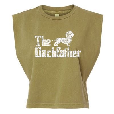 The Dachfather Dachshund FatherS Day Pet Dog Lover Garment-Dyed Women's Muscle Tee