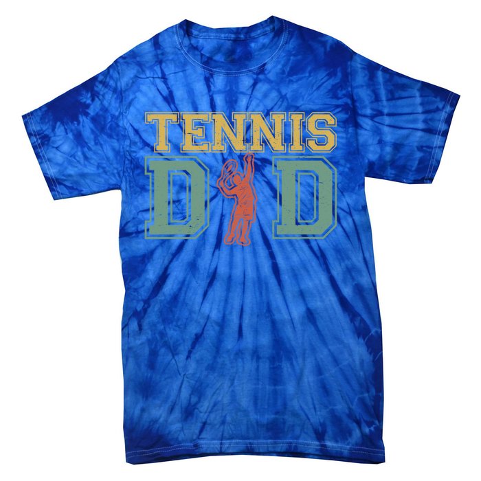 Tennis Dad Dad Tennis Fathers Day Funny Gift Meaningful Gift Tie-Dye T-Shirt