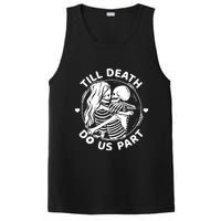 Till Death Do Us Part Funny Skeleton Couple Kissing PosiCharge Competitor Tank