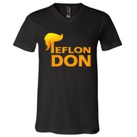 Teflon Don Donald Trump Hair V-Neck T-Shirt