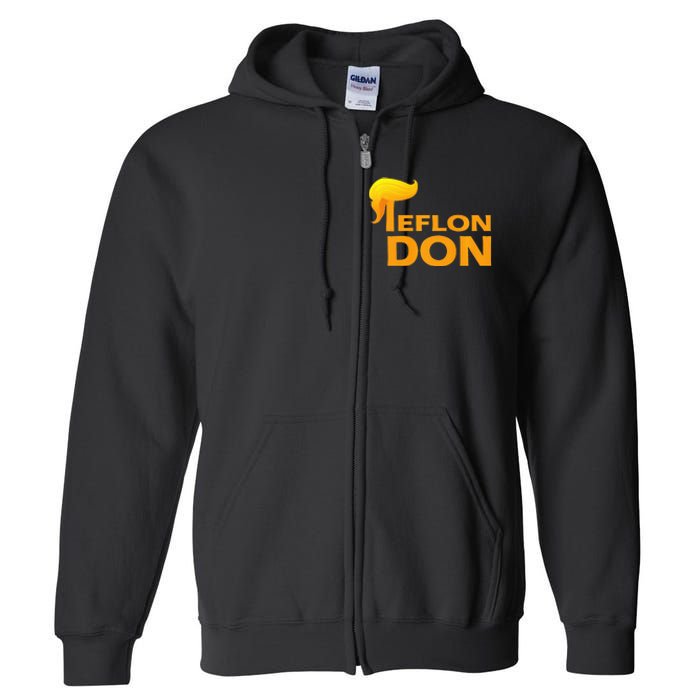 Teflon Don Donald Trump Hair Full Zip Hoodie