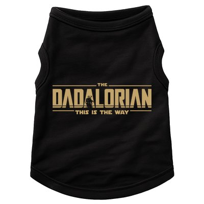 The Dad Dadalorian Retro Vintage This Is The Way Doggie Tank