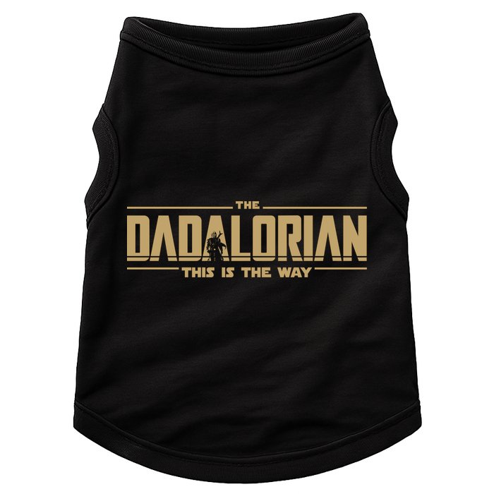 The Dad Dadalorian Retro Vintage This Is The Way Doggie Tank