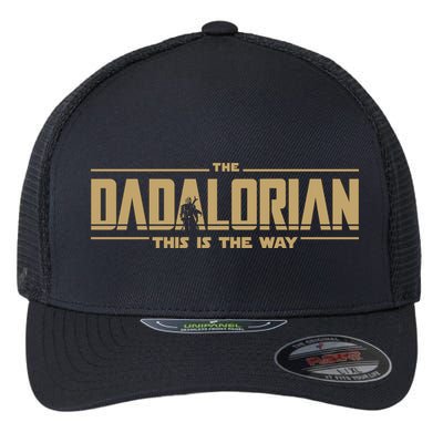 The Dad Dadalorian Retro Vintage This Is The Way Flexfit Unipanel Trucker Cap
