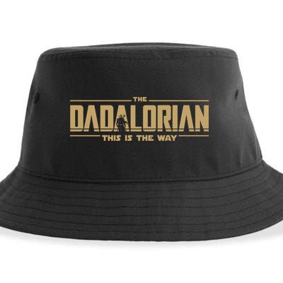 The Dad Dadalorian Retro Vintage This Is The Way Sustainable Bucket Hat