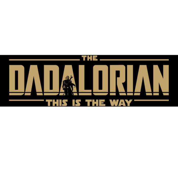 The Dad Dadalorian Retro Vintage This Is The Way Bumper Sticker