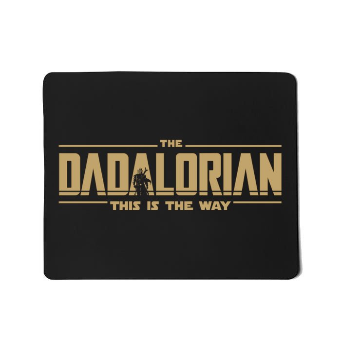 The Dad Dadalorian Retro Vintage This Is The Way Mousepad