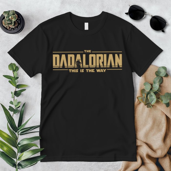 The Dad Dadalorian Retro Vintage This Is The Way Premium T-Shirt