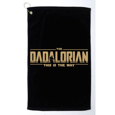 The Dad Dadalorian Retro Vintage This Is The Way Golf Towel