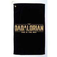 The Dad Dadalorian Retro Vintage This Is The Way Golf Towel
