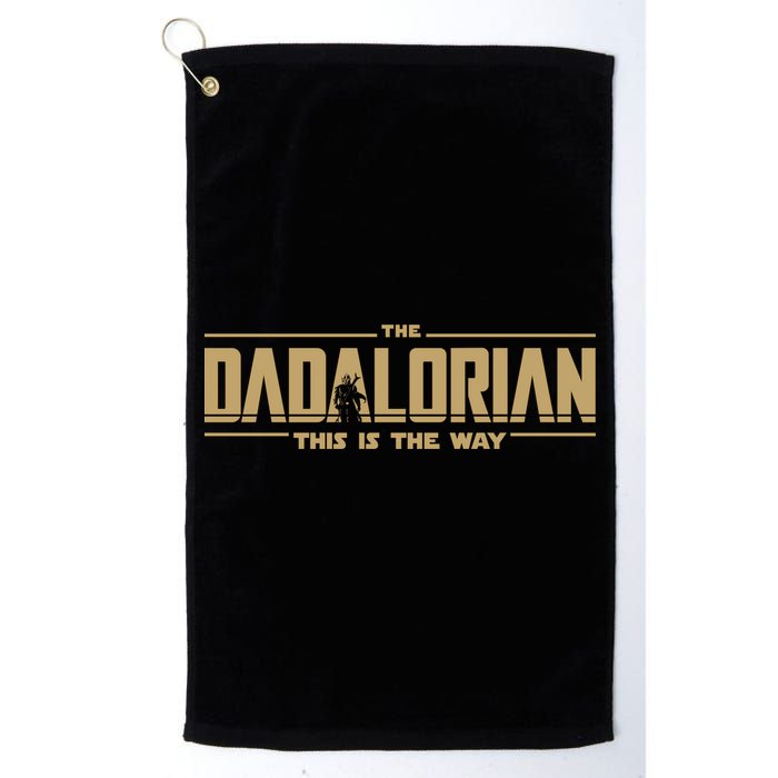 The Dad Dadalorian Retro Vintage This Is The Way Golf Towel