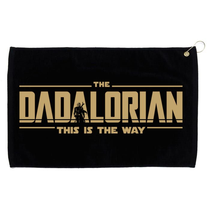 The Dad Dadalorian Retro Vintage This Is The Way Grommeted Golf Towel