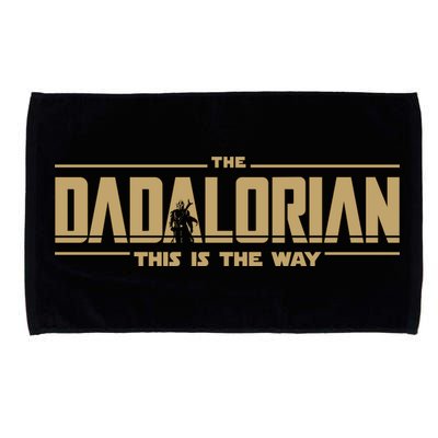 The Dad Dadalorian Retro Vintage This Is The Way Microfiber Hand Towel