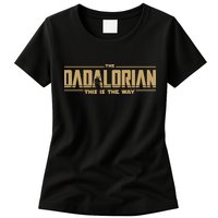 The Dad Dadalorian Retro Vintage This Is The Way Womens T-Shirt
