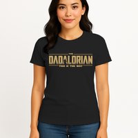 The Dad Dadalorian Retro Vintage This Is The Way Womens T-Shirt