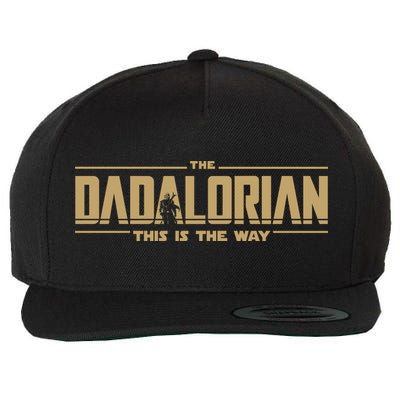 The Dad Dadalorian Retro Vintage This Is The Way Wool Snapback Cap