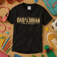 The Dad Dadalorian Retro Vintage This Is The Way Kids T-Shirt