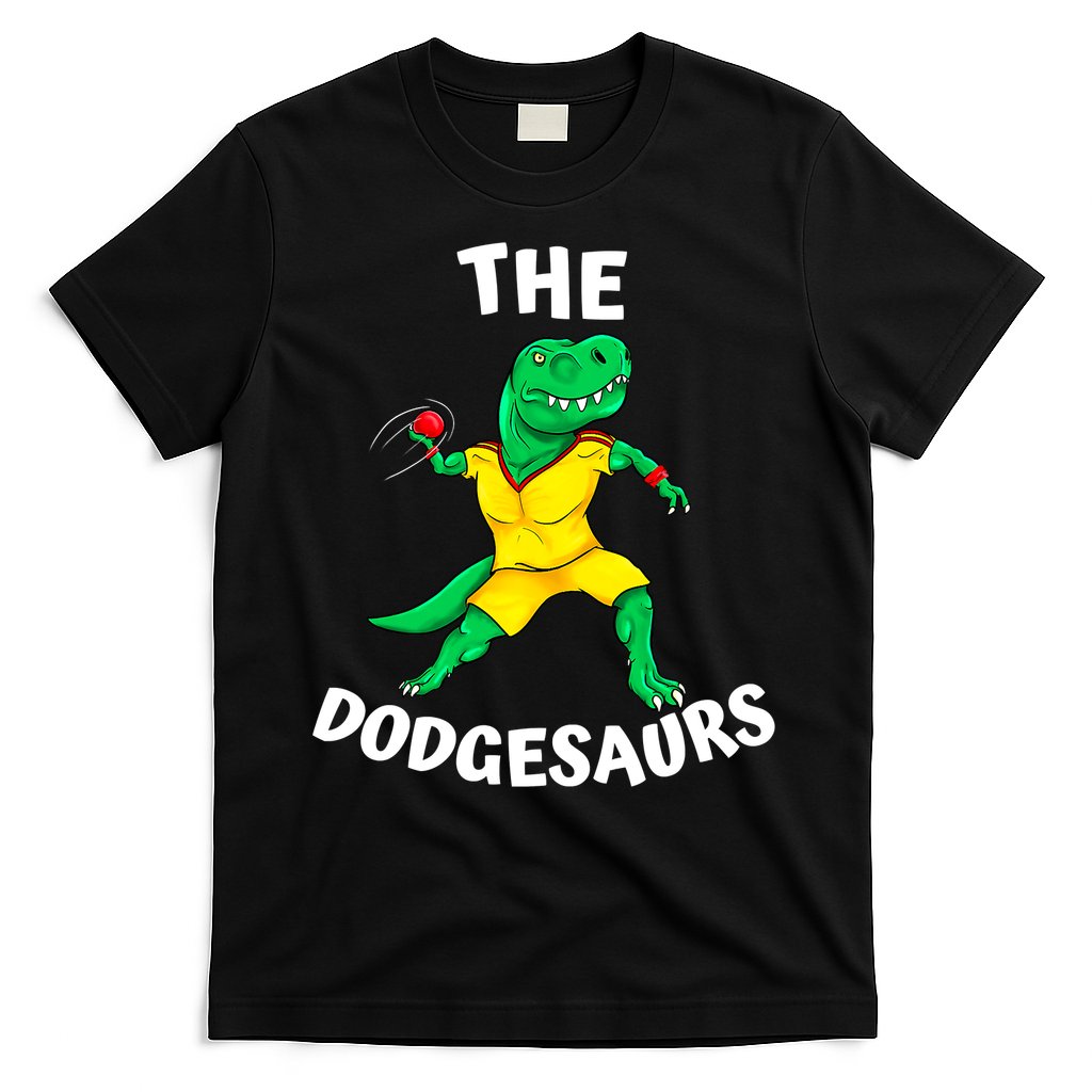 The Dodgesaurs Dodgeball Team Name Funny Dinosaur Dodgeball T-Shirt