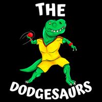 The Dodgesaurs Dodgeball Team Name Funny Dinosaur Dodgeball 16 in Basic Backpack
