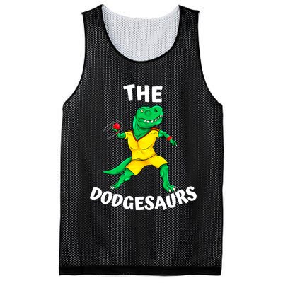 The Dodgesaurs Dodgeball Team Name Funny Dinosaur Dodgeball Mesh Reversible Basketball Jersey Tank