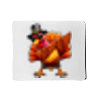 Thanksgiving Day Dabbing Turkey Pilgrim Funny Dab Mousepad