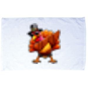 Thanksgiving Day Dabbing Turkey Pilgrim Funny Dab Microfiber Hand Towel