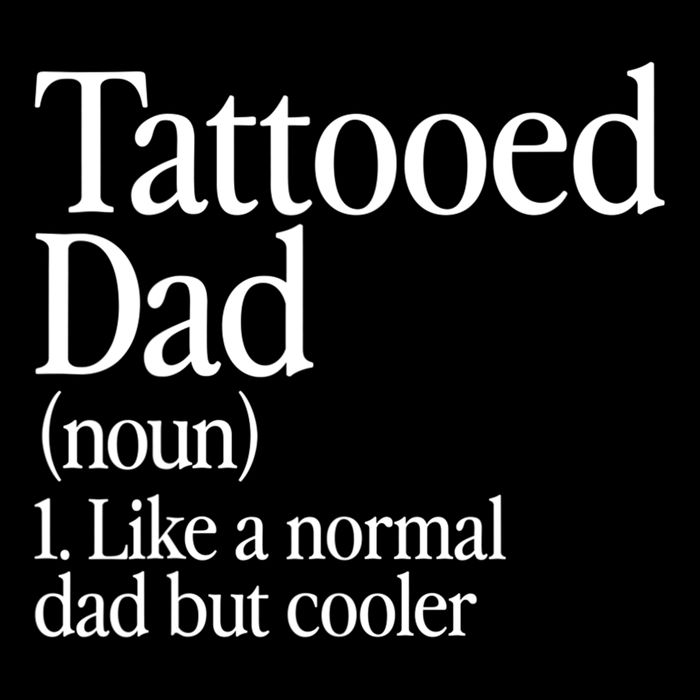 Tattooed Dad Definition Tattoo Artist Retro Aesthetic Family 16 in Basic Backpack
