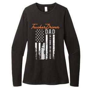 Trucker Driver Dad Like A Normal Dad Only Cooler Fathers D Gift Womens CVC Long Sleeve Shirt