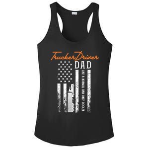 Trucker Driver Dad Like A Normal Dad Only Cooler Fathers D Gift Ladies PosiCharge Competitor Racerback Tank