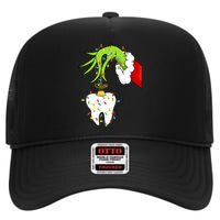 Tooth Dentist Dental Assistant Teeth Christmas Xmas Pajamas High Crown Mesh Back Trucker Hat