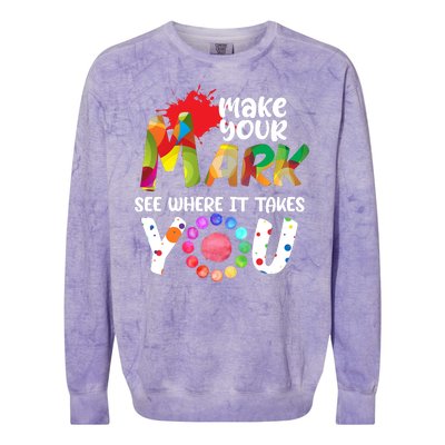 The Dot Day Make Your Mark See Where It Takes You Dot Colorblast Crewneck Sweatshirt