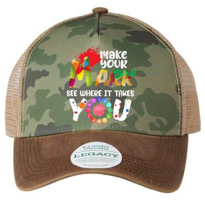 The Dot Day Make Your Mark See Where It Takes You Dot Legacy Tie Dye Trucker Hat