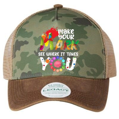 The Dot Day Make Your Mark See Where It Takes You Dot Legacy Tie Dye Trucker Hat