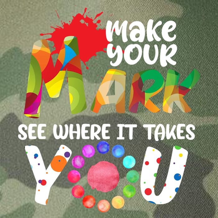 The Dot Day Make Your Mark See Where It Takes You Dot Legacy Tie Dye Trucker Hat