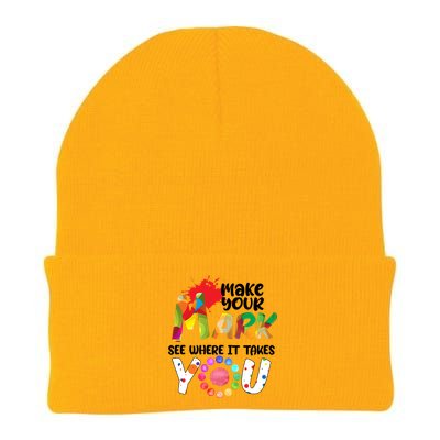 The Dot Day Make Your Mark See Where It Takes You Dot Knit Cap Winter Beanie