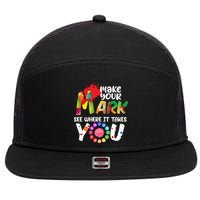 The Dot Day Make Your Mark See Where It Takes You Dot 7 Panel Mesh Trucker Snapback Hat