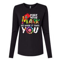 The Dot Day Make Your Mark See Where It Takes You Dot Womens Cotton Relaxed Long Sleeve T-Shirt