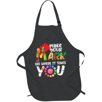The Dot Day Make Your Mark See Where It Takes You Dot Full-Length Apron With Pockets