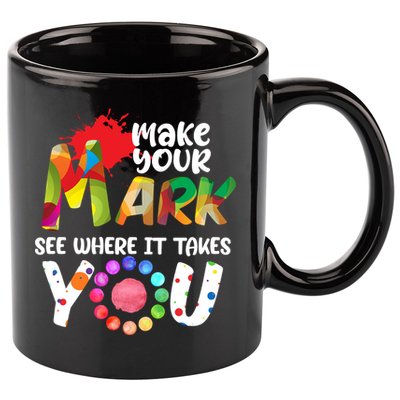 The Dot Day Make Your Mark See Where It Takes You Dot 11oz C Handle Ceramic Mug