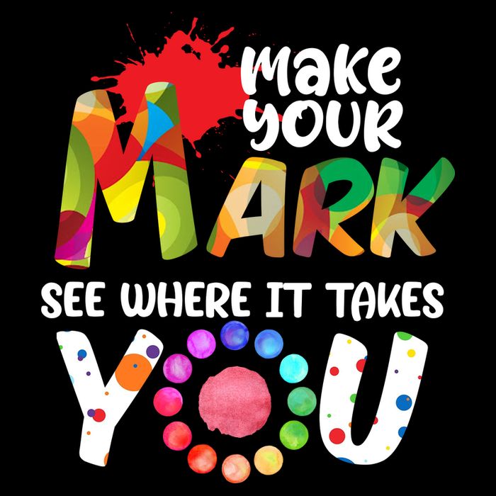 The Dot Day Make Your Mark See Where It Takes You Dot Drawstring Bag