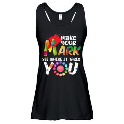 The Dot Day Make Your Mark See Where It Takes You Dot Ladies Essential Flowy Tank