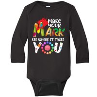 The Dot Day Make Your Mark See Where It Takes You Dot Baby Long Sleeve Bodysuit